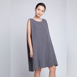 Kaarem Clouds Side Pleated Dress Xám Size XS Charcoal
